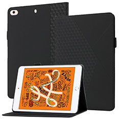 Funda de Cuero Cartera con Soporte Carcasa YX1 para Apple iPad Mini 4 Negro