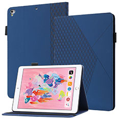 Funda de Cuero Cartera con Soporte Carcasa YX1 para Apple New iPad 9.7 (2017) Azul