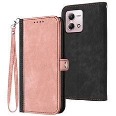 Funda de Cuero Cartera con Soporte Carcasa YX1 para Motorola Moto G Stylus (2023) 4G Oro Rosa