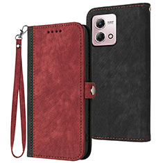 Funda de Cuero Cartera con Soporte Carcasa YX1 para Motorola Moto G Stylus (2023) 5G Rojo