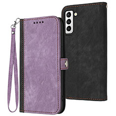 Funda de Cuero Cartera con Soporte Carcasa YX1 para Samsung Galaxy S21 FE 5G Morado