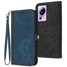 Funda de Cuero Cartera con Soporte Carcasa YX1 para Xiaomi Civi 2 5G Azul