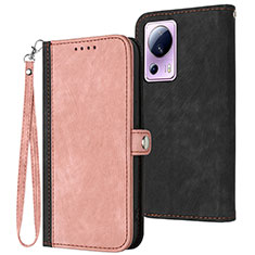 Funda de Cuero Cartera con Soporte Carcasa YX1 para Xiaomi Civi 2 5G Oro Rosa