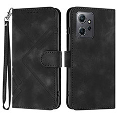 Funda de Cuero Cartera con Soporte Carcasa YX1 para Xiaomi Redmi Note 12 4G Negro