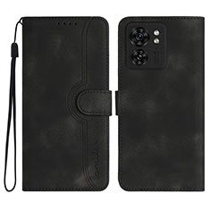 Funda de Cuero Cartera con Soporte Carcasa YX2 para Motorola Moto Edge (2023) 5G Negro