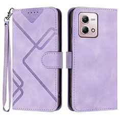 Funda de Cuero Cartera con Soporte Carcasa YX2 para Motorola Moto G Stylus (2023) 4G Morado