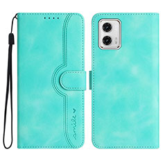 Funda de Cuero Cartera con Soporte Carcasa YX2 para Motorola Moto G73 5G Verde