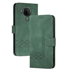 Funda de Cuero Cartera con Soporte Carcasa YX2 para Nokia 5.4 Verde