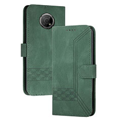 Funda de Cuero Cartera con Soporte Carcasa YX2 para Nokia G10 Verde