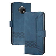 Funda de Cuero Cartera con Soporte Carcasa YX2 para Nokia G20 Azul