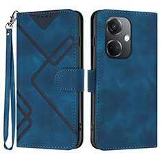 Funda de Cuero Cartera con Soporte Carcasa YX2 para Oppo K11 5G Azul