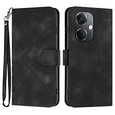 Funda de Cuero Cartera con Soporte Carcasa YX2 para Oppo K11 5G Negro