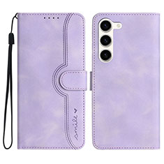 Funda de Cuero Cartera con Soporte Carcasa YX2 para Samsung Galaxy S23 5G Morado