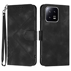 Funda de Cuero Cartera con Soporte Carcasa YX2 para Xiaomi Mi 13 5G Negro