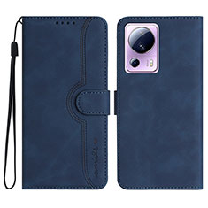 Funda de Cuero Cartera con Soporte Carcasa YX2 para Xiaomi Mi 13 Lite 5G Azul