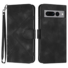 Funda de Cuero Cartera con Soporte Carcasa YX3 para Google Pixel 7 Pro 5G Negro