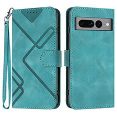 Funda de Cuero Cartera con Soporte Carcasa YX3 para Google Pixel 7 Pro 5G Verde