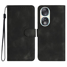 Funda de Cuero Cartera con Soporte Carcasa YX3 para Huawei Honor 90 5G Negro