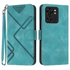 Funda de Cuero Cartera con Soporte Carcasa YX3 para Motorola Moto Edge 40 5G Verde