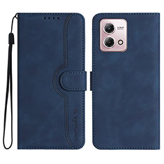 Funda de Cuero Cartera con Soporte Carcasa YX3 para Motorola Moto G Stylus (2023) 4G Azul