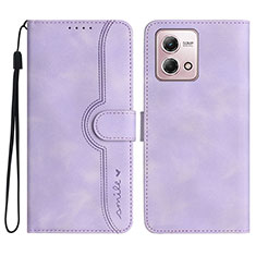 Funda de Cuero Cartera con Soporte Carcasa YX3 para Motorola Moto G Stylus (2023) 4G Morado