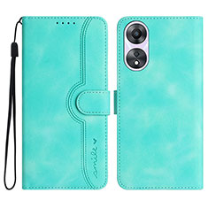 Funda de Cuero Cartera con Soporte Carcasa YX3 para Oppo A78 4G Verde