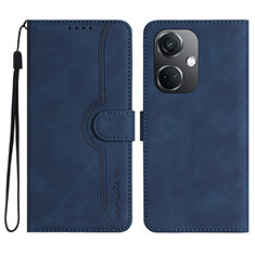 Funda de Cuero Cartera con Soporte Carcasa YX3 para Oppo K11 5G Azul