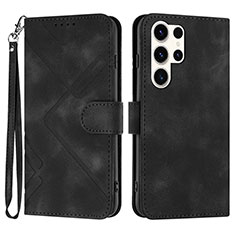 Funda de Cuero Cartera con Soporte Carcasa YX3 para Samsung Galaxy S22 Ultra 5G Negro