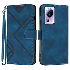 Funda de Cuero Cartera con Soporte Carcasa YX3 para Xiaomi Civi 2 5G Azul