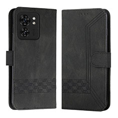 Funda de Cuero Cartera con Soporte Carcasa YX4 para Motorola Moto Edge (2023) 5G Negro