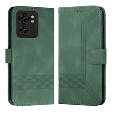 Funda de Cuero Cartera con Soporte Carcasa YX4 para Motorola Moto Edge (2023) 5G Verde