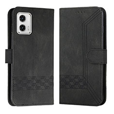 Funda de Cuero Cartera con Soporte Carcasa YX4 para Motorola Moto G 5G (2023) Negro