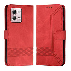 Funda de Cuero Cartera con Soporte Carcasa YX4 para Motorola Moto G Stylus (2023) 5G Rojo