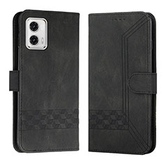 Funda de Cuero Cartera con Soporte Carcasa YX4 para Motorola Moto G53j 5G Negro