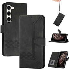 Funda de Cuero Cartera con Soporte Carcasa YX4 para Samsung Galaxy S23 Plus 5G Negro