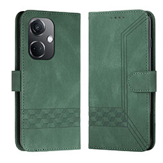 Funda de Cuero Cartera con Soporte Carcasa YX5 para Oppo K11 5G Verde