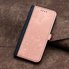 Funda de Cuero Cartera con Soporte Carcasa YX5 para Samsung Galaxy S24 5G Oro Rosa