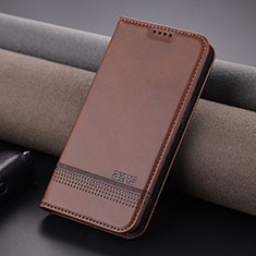 Funda de Cuero Cartera con Soporte Carcasa YZ1 para Apple iPhone 16 Pro Marron