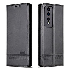 Funda de Cuero Cartera con Soporte Carcasa YZ1 para Huawei Honor 80 GT 5G Negro