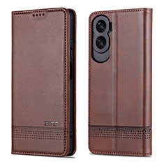 Funda de Cuero Cartera con Soporte Carcasa YZ1 para Huawei Honor 90 Lite 5G Marron