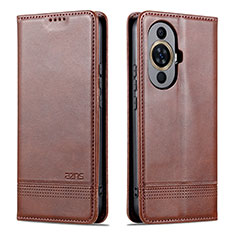 Funda de Cuero Cartera con Soporte Carcasa YZ1 para Huawei Nova 11 Ultra Marron