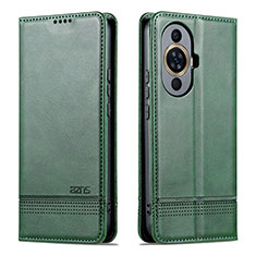 Funda de Cuero Cartera con Soporte Carcasa YZ1 para Huawei Nova 11 Ultra Verde