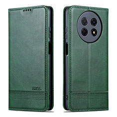 Funda de Cuero Cartera con Soporte Carcasa YZ1 para Huawei Nova Y91 Verde