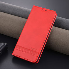 Funda de Cuero Cartera con Soporte Carcasa YZ1 para Oppo A2 Pro 5G Rosa Roja