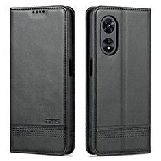 Funda de Cuero Cartera con Soporte Carcasa YZ1 para Oppo A58 5G Negro