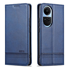 Funda de Cuero Cartera con Soporte Carcasa YZ1 para Oppo Reno10 5G Azul