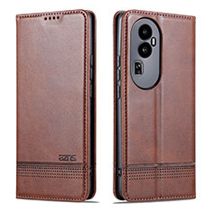 Funda de Cuero Cartera con Soporte Carcasa YZ1 para Oppo Reno10 Pro+ Plus 5G Marron