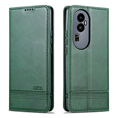 Funda de Cuero Cartera con Soporte Carcasa YZ1 para Oppo Reno10 Pro+ Plus 5G Verde