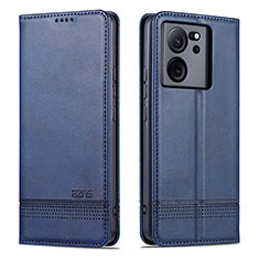 Funda de Cuero Cartera con Soporte Carcasa YZ1 para Xiaomi Redmi K60 Ultra 5G Azul