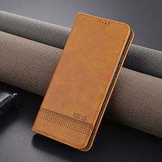 Funda de Cuero Cartera con Soporte Carcasa YZ1 para Xiaomi Redmi Note 13 Pro 5G Marron Claro